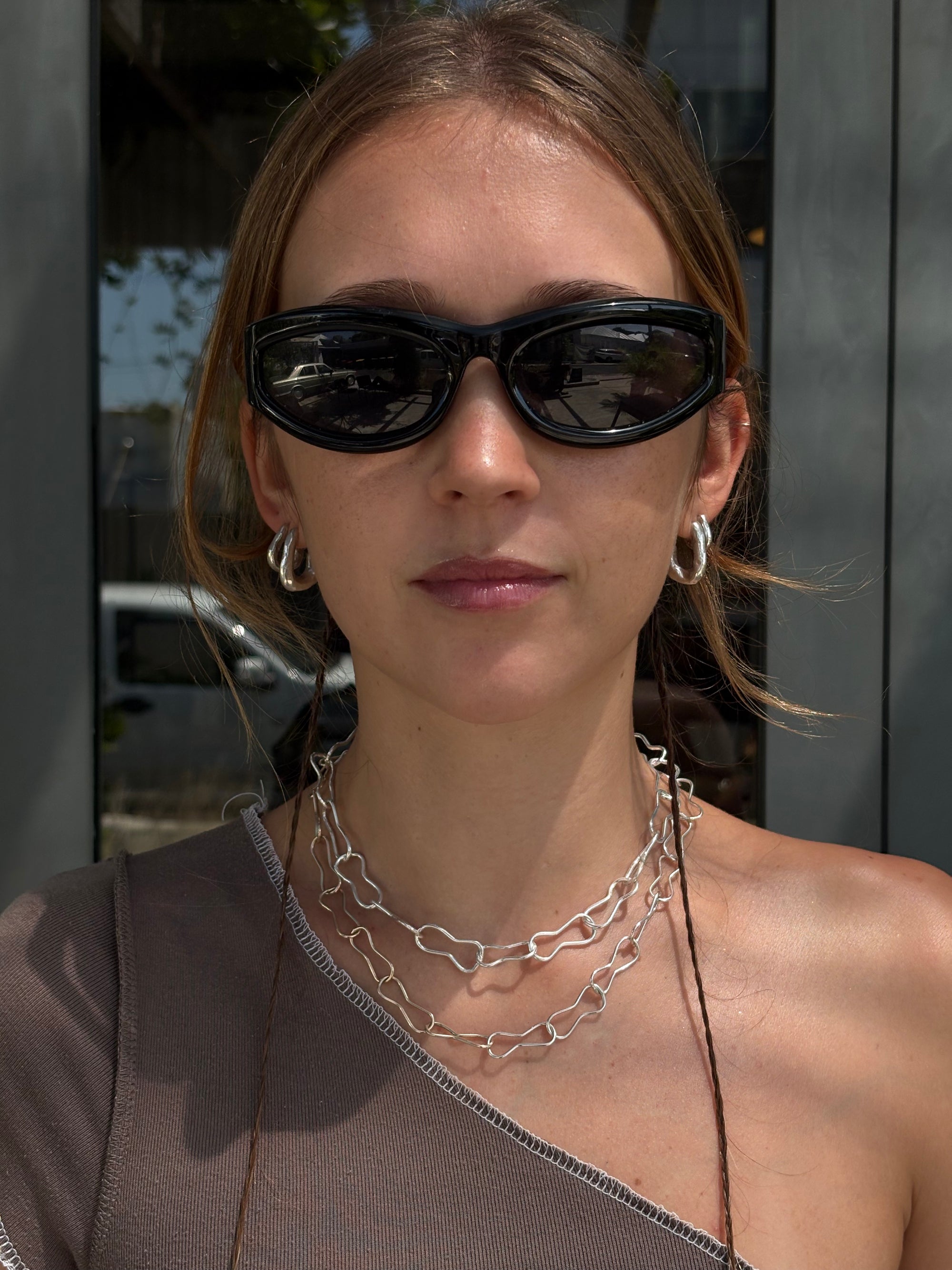 MINI CHUNKY DOGBONE NECKLACE